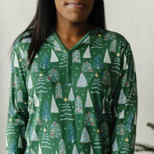 NWT Little Sleepies Bamboo Christmas Tree Two-Piece Pajama Set
